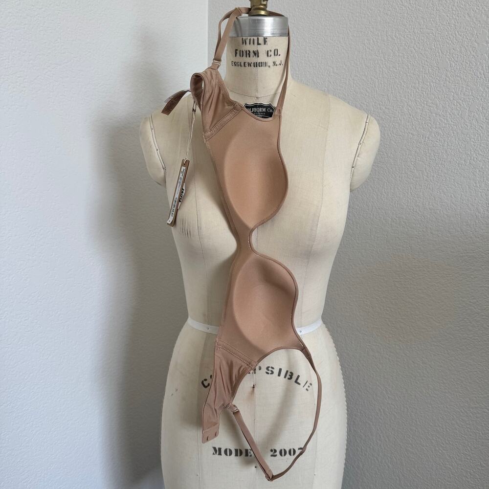 Skims | NWT Lightly Lined Square Neck Bra Wireless Form in "Clay" Size 32B - Picture 11 of 13
